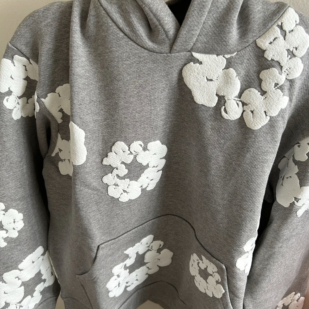 Denim Tears Gray Hoodie size medium